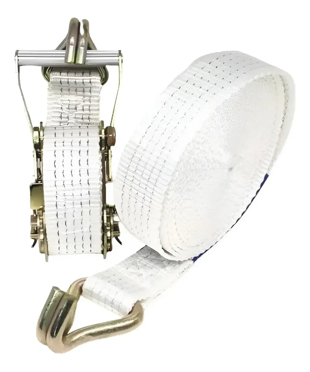 Catraca + Cinta Amarração 1,5 Ton 9 Metros 50mm Branca